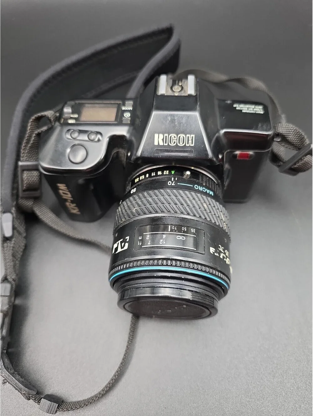 Vintage Ricoh KR-10M 35MM Camera W/ Tokina AF 35-70 Lens